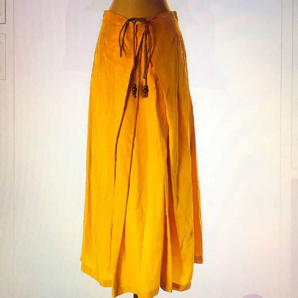 Diane Von Furstenberg Yellow Silk Skirt